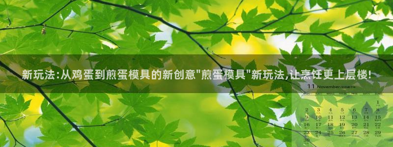太阳集团所有网址16877官网：新玩法:从鸡蛋到煎蛋模具的新创意\