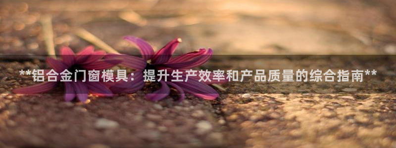 太阳集团城所有网址：**铝合金门窗模具：提升生产效率和产品质量的综合指南**