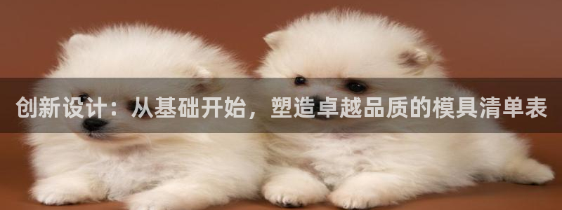 太阳集团tcy8722查封了：创新设计：从基础开始，塑造卓越品质的模具清单表