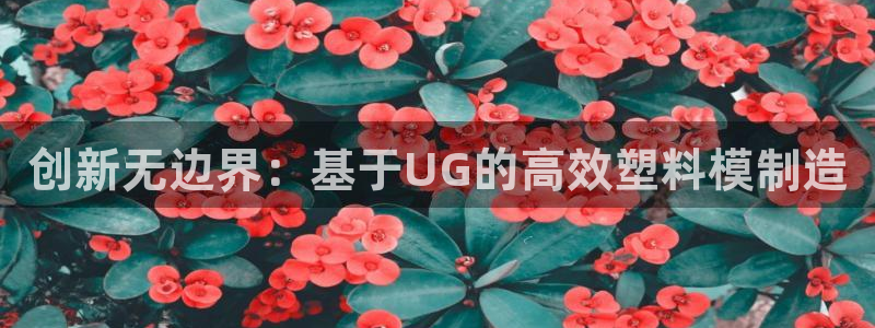 太阳集团入口官网网址：创新无边界：基于UG的高效塑料模制造